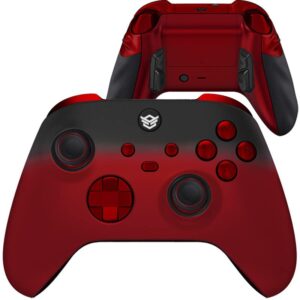 hexgaming ultra x wireless controller for xbox series x & s, for xbox one, for windows 7/8/10-4 remappable back buttons - adjustable triggers - interchangeable thumbsticks - 6 profiles - shadow red