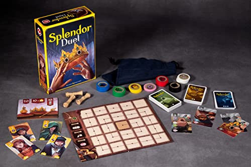 Space Cowboys Splendor Duel Board Game - Strategy Game for Kids and Adults, Fun Family Game Night Entertainment, Ages 10+, 2 Players, 30-Minute Playtime, Made