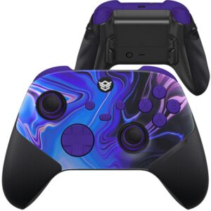 hexgaming ultra x wireless controller for xbox series x & s, for xbox one, for windows 7/8/10-4 back buttons - adjustable triggers - interchangeable thumbsticks - 6 profiles - grip origin of chaos