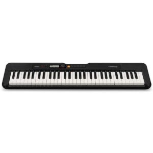 Casio CT-S200 61-Key Digital Piano Style Portable Keyboard, 48 Note Polyphony and 400 Tones, Black with Headphones