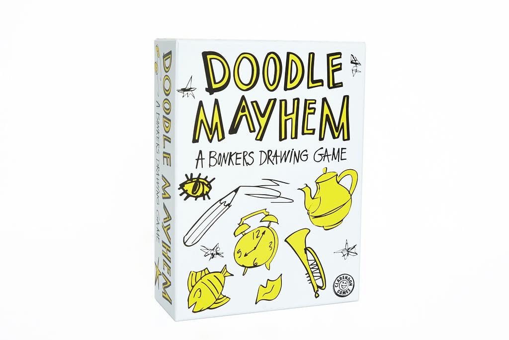 Doodle Mayhem: A Hilarous and Frantically Fast Drawing Game - Party Game - Family Games for Adults, Teens, Kids