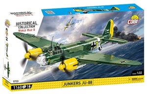 cobi historical collection world war ii junkers ju-88 plane, 1180 pcs