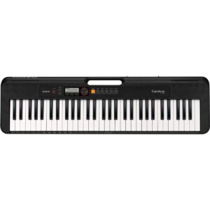 Casio CT-S200 61-Key Digital Piano Style Portable Keyboard, 48 Note Polyphony and 400 Tones, Black with Headphones