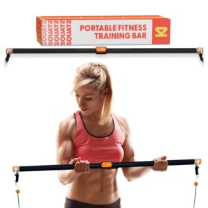 squatz resistance bar for apollo board - adjustable and detachable resistance rod for full body workout, easy to use and disassemble, heavy duty, use with apollo fitness board