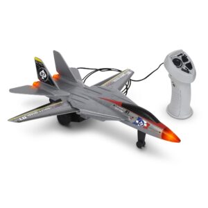 Playkidiz Wired Remote Control Plane, with Lights & Sounds Navy Star Airplane Toy with 43" Wire, Ages 3+, Perfect for Toddlers