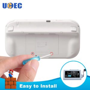 UCEC 6600mAh Wii U Gamepad Battery Replacement Rechargeable Battery Pack Wii Accessories for Nintendo Wii U Gamepad WUP-010, WUP-012