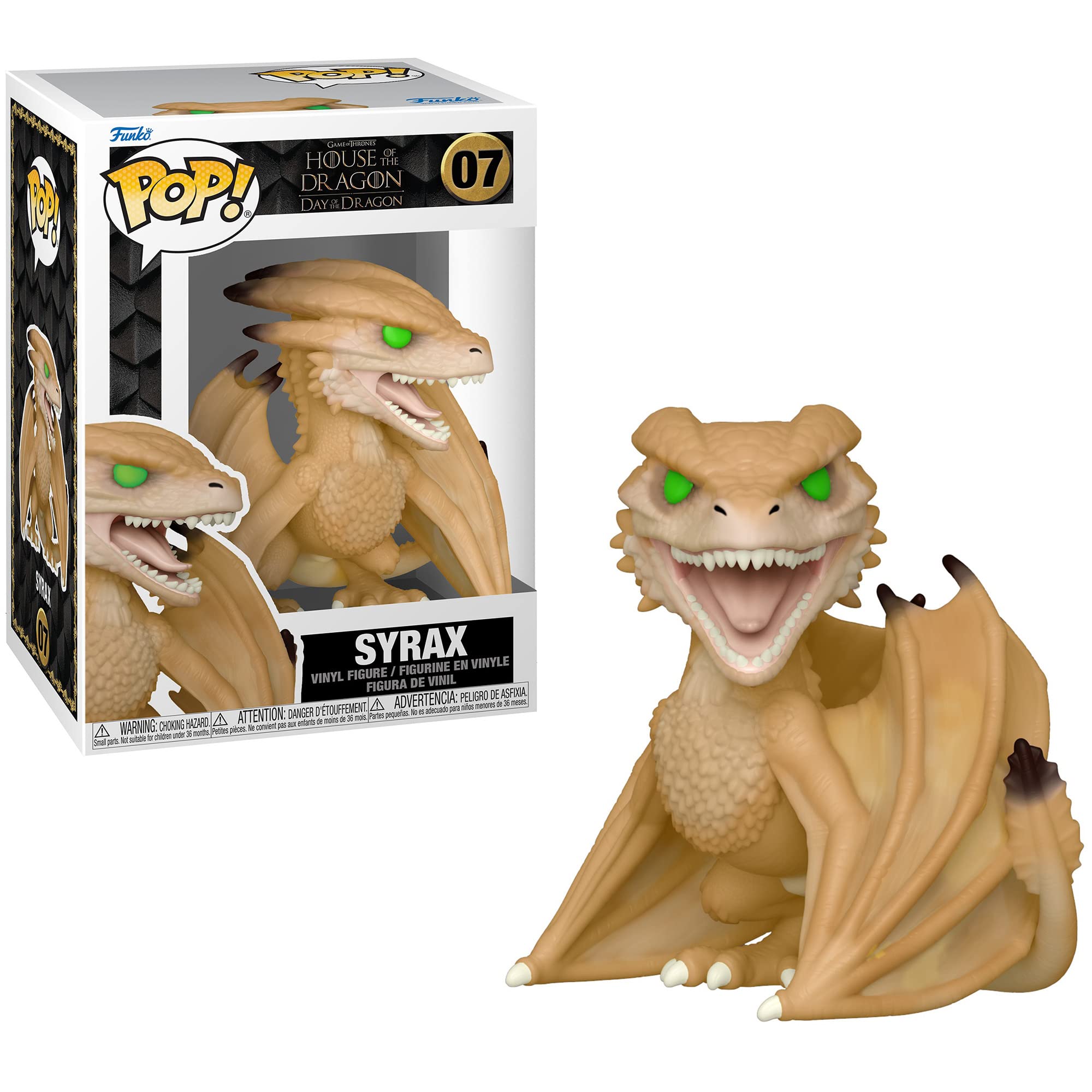 Funko POP! TV: House of The Dragon- Syrax Rhaenyra Targaryen Viserys Targaryen and Otto Hightower