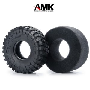 4pcs RC Crawler Tyre 1.9inch Rubber Tyres with Foam Inserts 52x120mm for 1/10 RC Crawler Car A-xial Wraith 90018 90048 RR10 SCX10 D90 T-raxxas TRX4 Wheel Tires