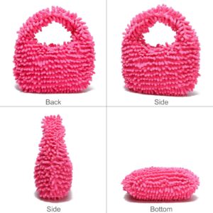 CATMICOO Y2K Fuzzy Purse, Fluffy Tote Bag, Cute Plush Purse for Women