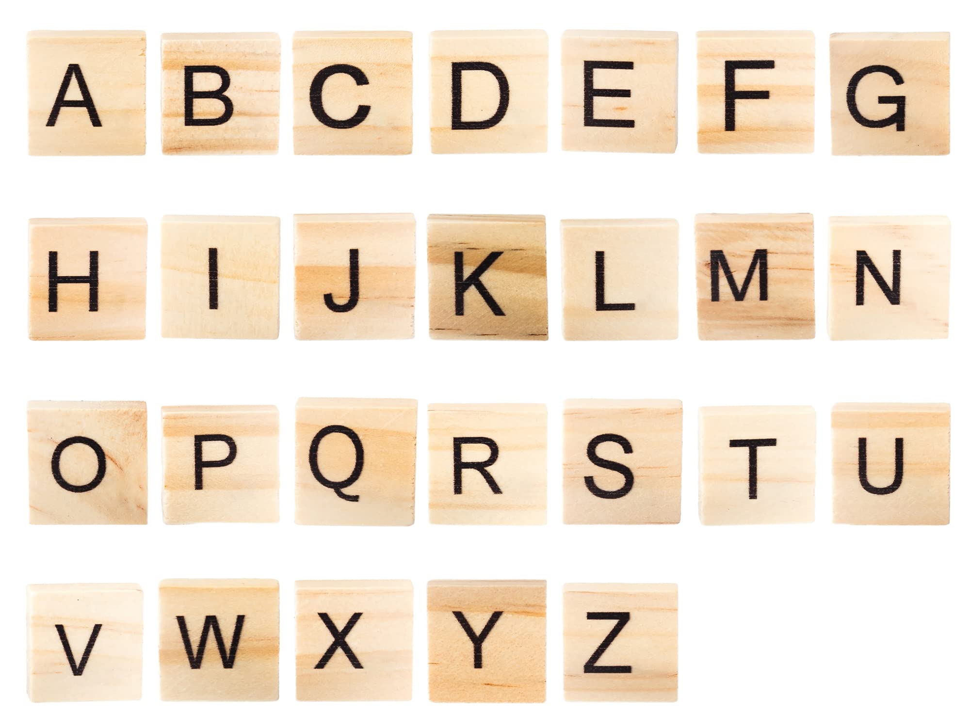 400 PCS Wood Scrabble Tiles DIY Wooden Scrabble Letters for Spelling Wood Tile Game