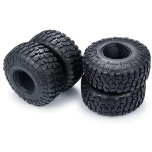 4pcs RC Crawler Tyre 1.9inch Rubber Tyres with Foam Inserts 52x120mm for 1/10 RC Crawler Car A-xial Wraith 90018 90048 RR10 SCX10 D90 T-raxxas TRX4 Wheel Tires