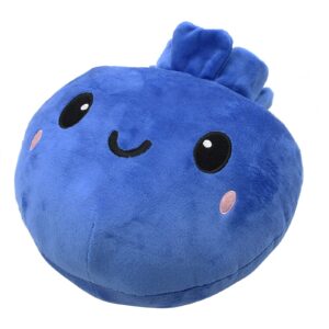 LuLezon Kawaii Blueberry Plush Stuffed Toy Soft Fruit Plushie Pillow (Medium)