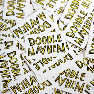 Doodle Mayhem: A Hilarous and Frantically Fast Drawing Game - Party Game - Family Games for Adults, Teens, Kids