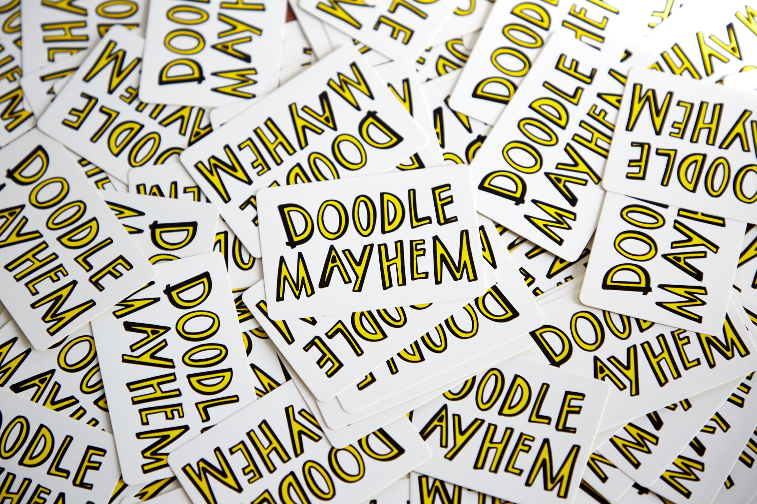 Doodle Mayhem: A Hilarous and Frantically Fast Drawing Game - Party Game - Family Games for Adults, Teens, Kids