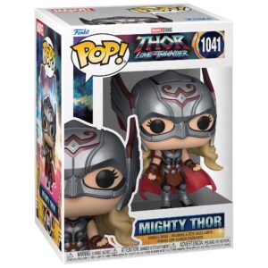 Funko POP Marvel: Marvel Studios' Thor: Love and Thunder- Thor and Mighty Thor, Figures Stand 3.75" Tall, Each Figure Comes Individually Packaged