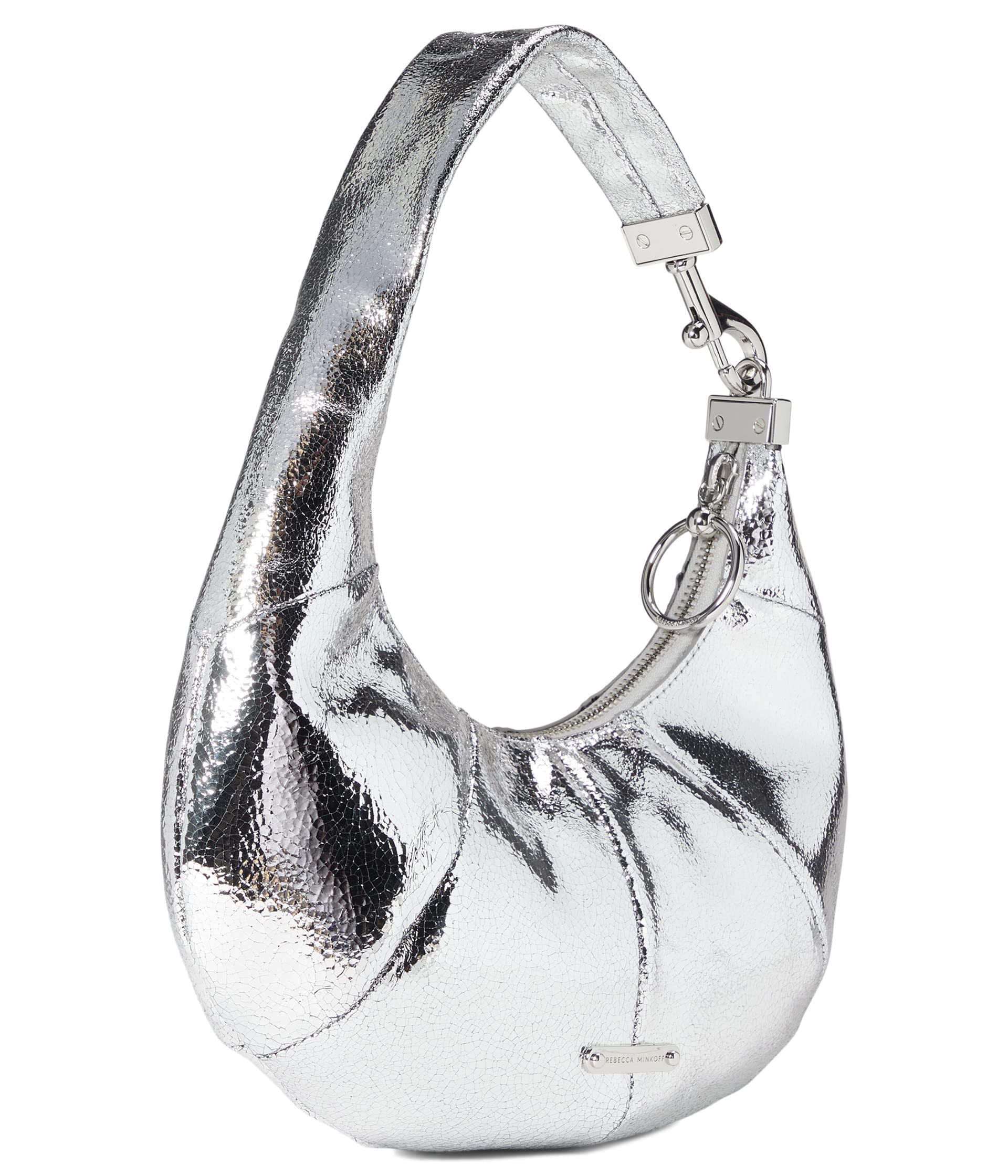 Rebecca Minkoff Mini Croissant Silver One Size