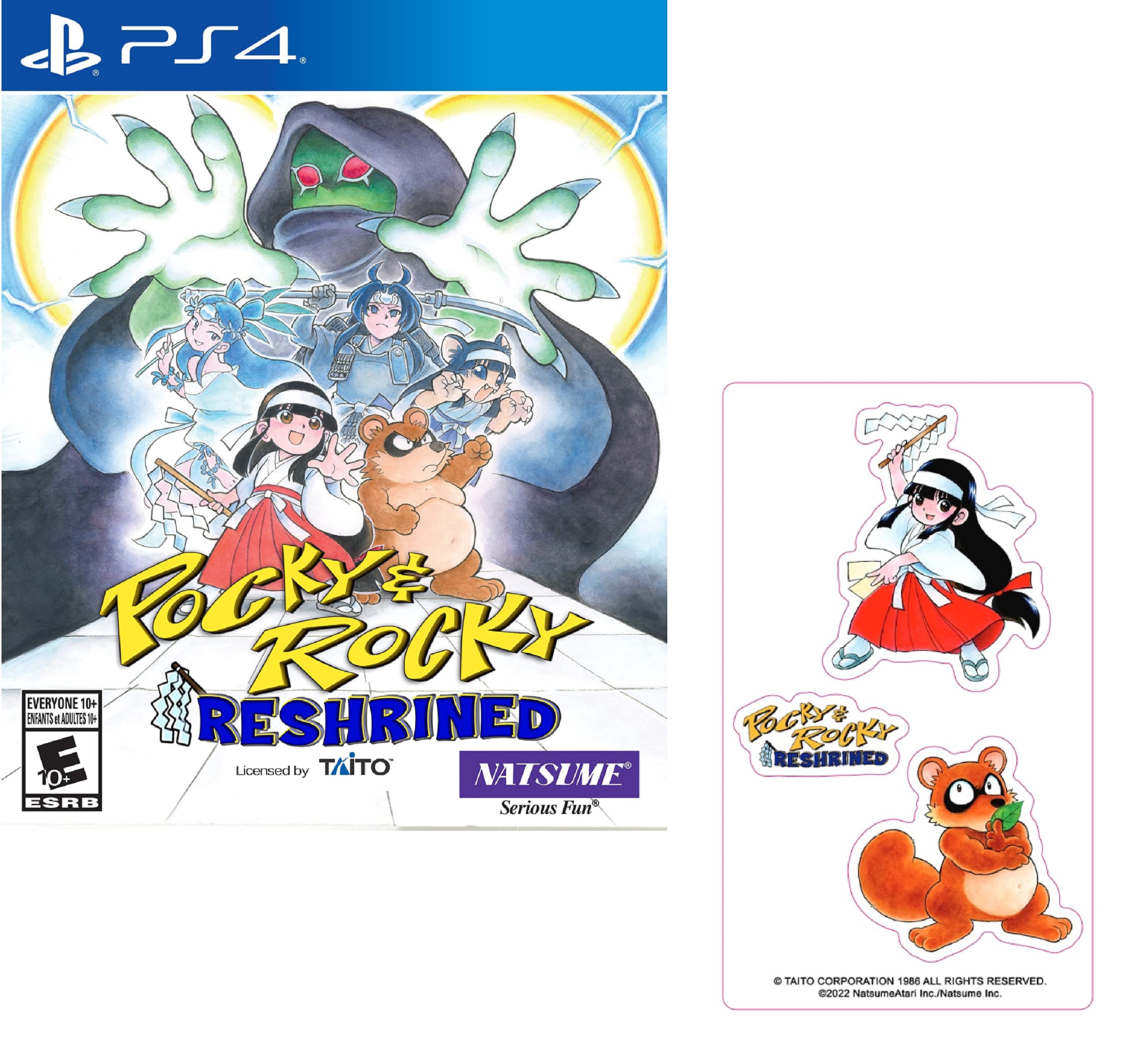 Pocky & Rocky Reshrined plus BONUS Stickers for PlayStation 4