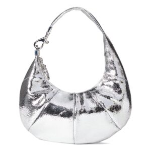 Rebecca Minkoff Mini Croissant Silver One Size