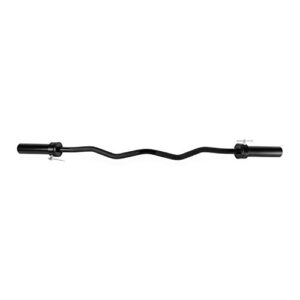 CAP Barbell Olympic EZ Curl Bar, Black (New Version), 47-Inch (OBIS-47B)