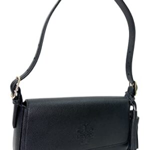 Tory Burch Emerson Flap Shoulder Bag (Black)