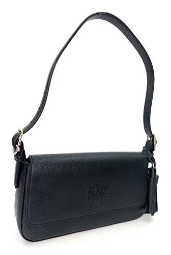 Tory Burch Emerson Flap Shoulder Bag (Black)