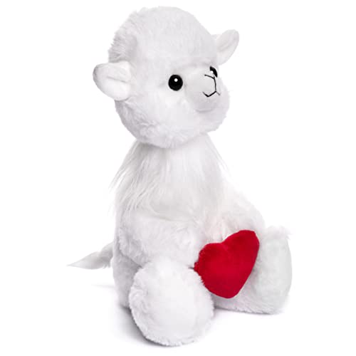 Laila and Lainey Valentine's Day Stuffed Animals - Heart Llama Alpaca, 8.5 Inches Tall, Valentines Plushies. Child Safety Certified, Suitable for All Ages - Perfect Valentines Stuffed Animal