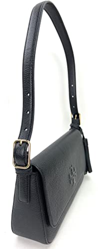 Tory Burch Emerson Flap Shoulder Bag (Black)