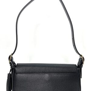 Tory Burch Emerson Flap Shoulder Bag (Black)