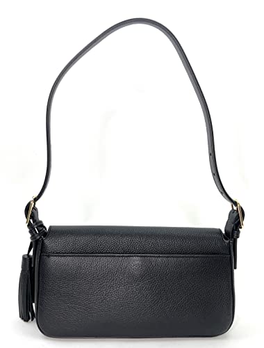 Tory Burch Emerson Flap Shoulder Bag (Black)