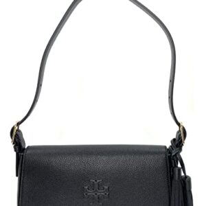 Tory Burch Emerson Flap Shoulder Bag (Black)