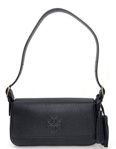 Tory Burch Emerson Flap Shoulder Bag (Black)