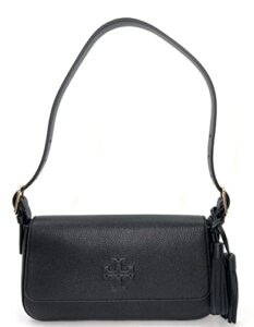 tory burch emerson flap shoulder bag (black)