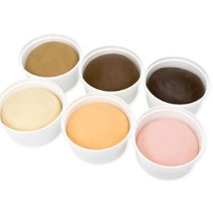 Hygloss Products Unscented Dazzlin' Dough Modeling Clay, Unscented, Safe & Non Toxic, 1 lb of 6 Various Skin Inspired Colors for Arts & Crafts, Multicultural Projects, Learn & Play (4716)