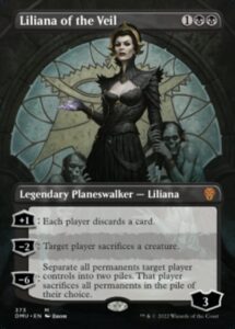 magic: the gathering - liliana of the veil (373) - borderless - dominaria united