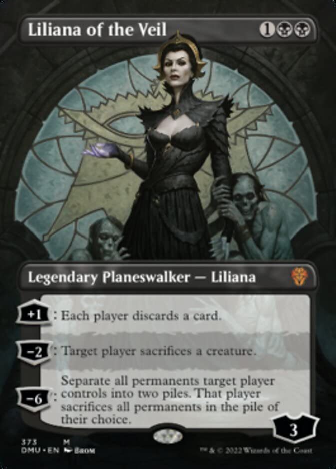 Magic: the Gathering - Liliana of The Veil (373) - Borderless - Dominaria United