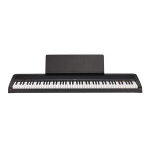 Korg B2 88-Key Electronic Keyboard Digital Pianos-Home (Black) Bundle with Stand, Bench, Sustain Pedal, and Headphones (5 Items)