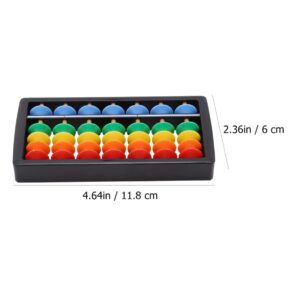 TOYANDONA 6pcs Preschool Rainbow Learning Chinese Bead Student Toys for Use Toy Number Classroom Tool Mental Math Plastic Arithmetic Abacus Children Educational Developmental