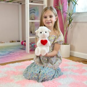 Laila and Lainey Valentine's Day Stuffed Animals - Heart Llama Alpaca, 8.5 Inches Tall, Valentines Plushies. Child Safety Certified, Suitable for All Ages - Perfect Valentines Stuffed Animal