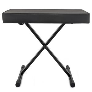 Korg B2 88-Key Electronic Keyboard Digital Pianos-Home (Black) Bundle with Stand, Bench, Sustain Pedal, and Headphones (5 Items)