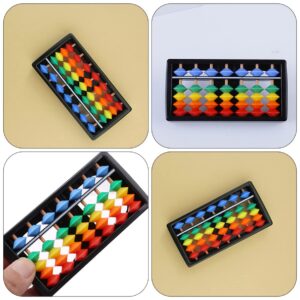 TOYANDONA 6pcs Preschool Rainbow Learning Chinese Bead Student Toys for Use Toy Number Classroom Tool Mental Math Plastic Arithmetic Abacus Children Educational Developmental