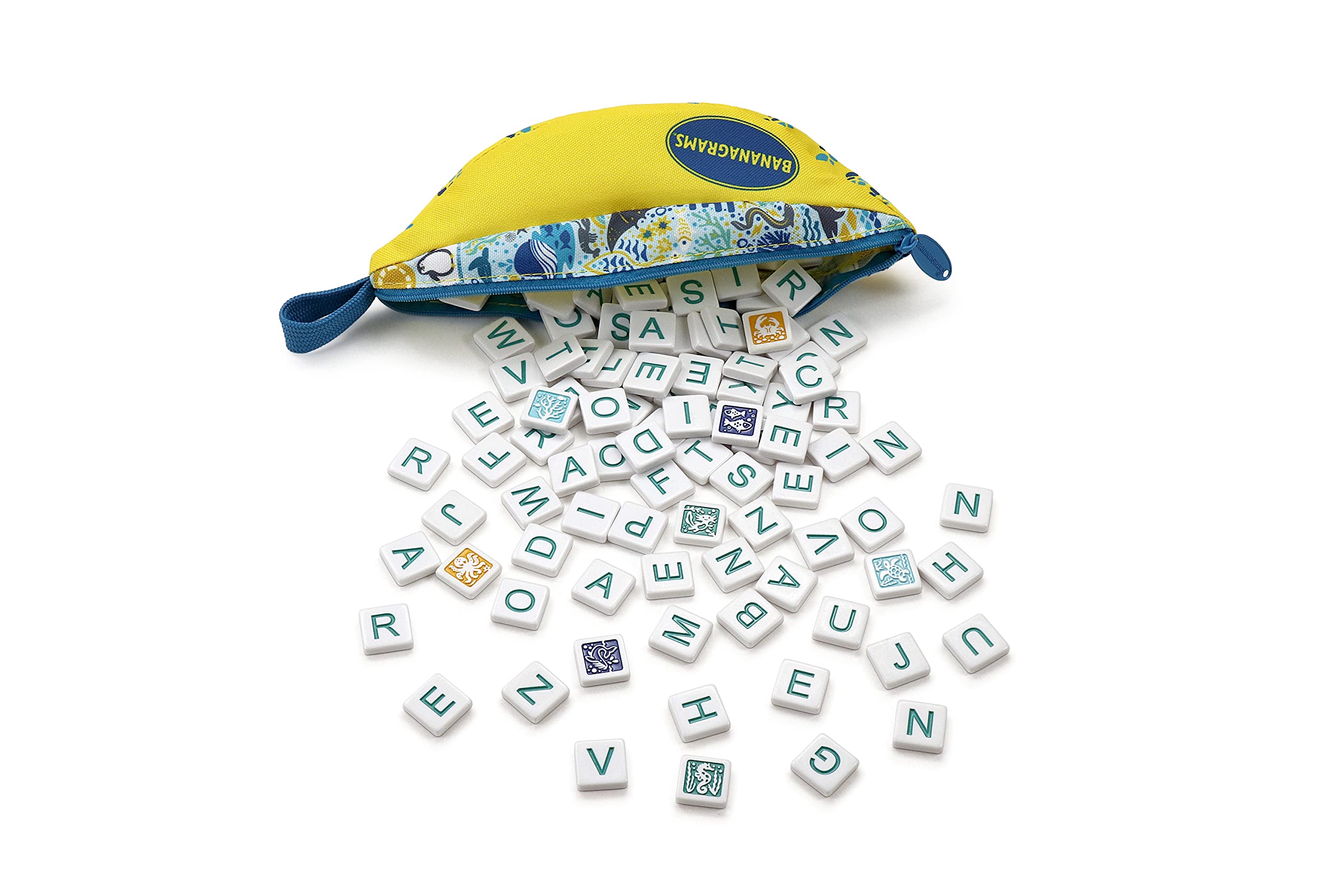 BANANAGRAMS Oceanic Edition Family Board Game, (u-3c-25447)