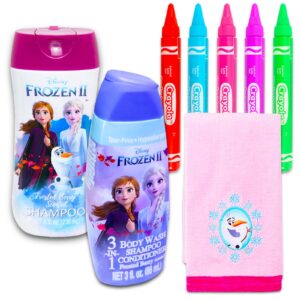 disney frozen bath toys for toddlers - bundle with frozen elsa bath set, crayola finger paint assorted colors | elsa frozen bath toy