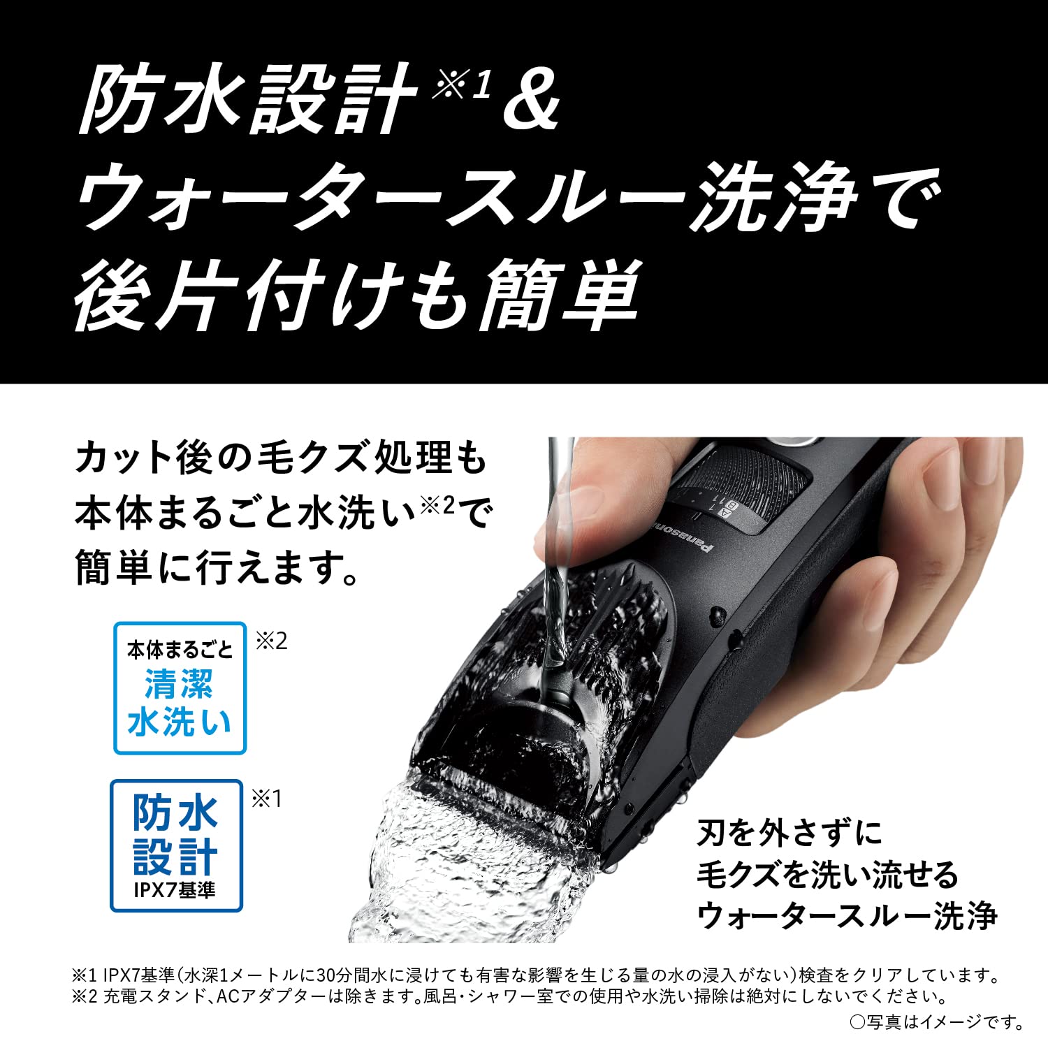 Panasonic ER-SC61-K [Hair Cutter Professional Grade] Black AC100V-240V Shipped from Japan Released in 2022