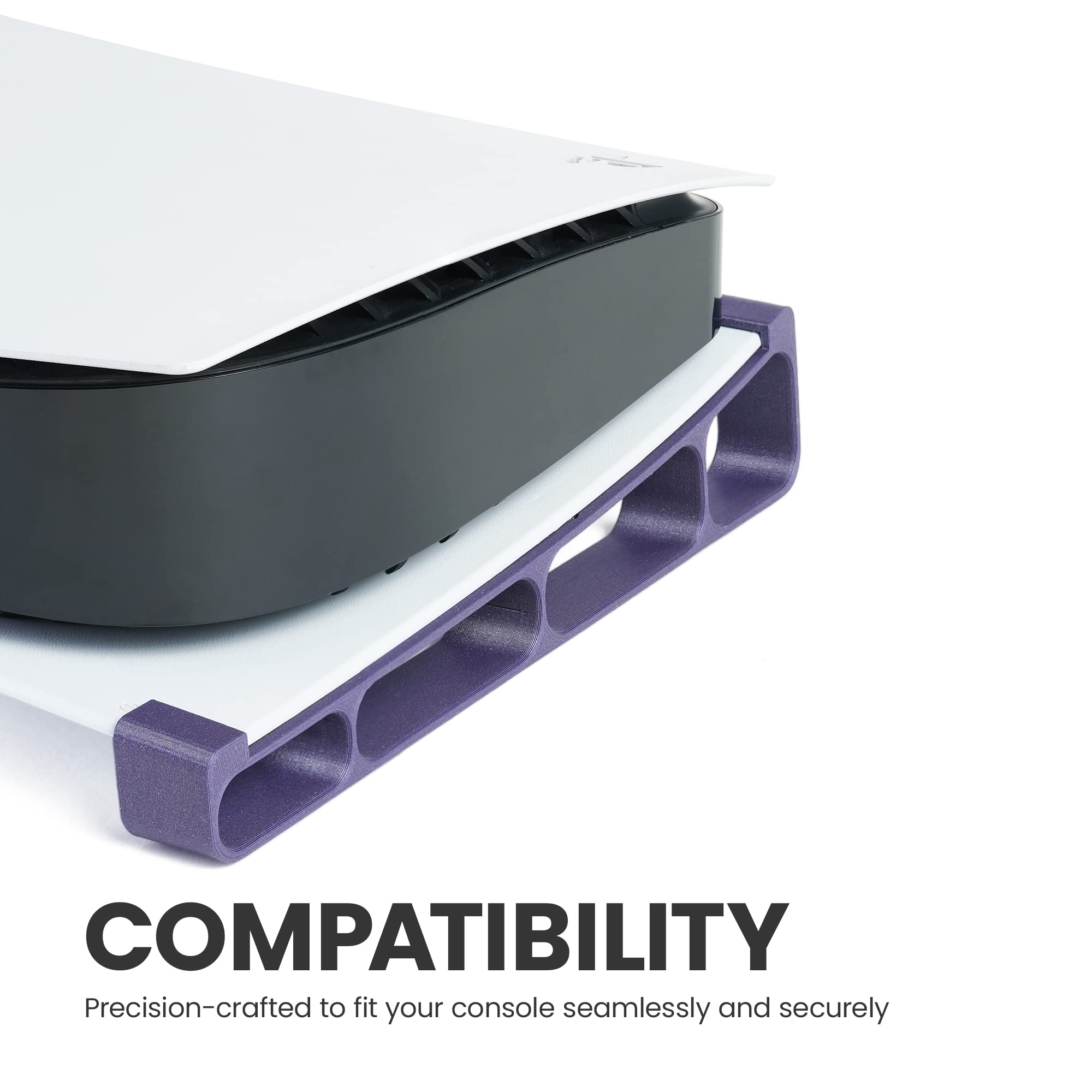 Glistco Skates - Horizontal Stand compatible with PS5 - Digital Edition (Galaxy Purple)