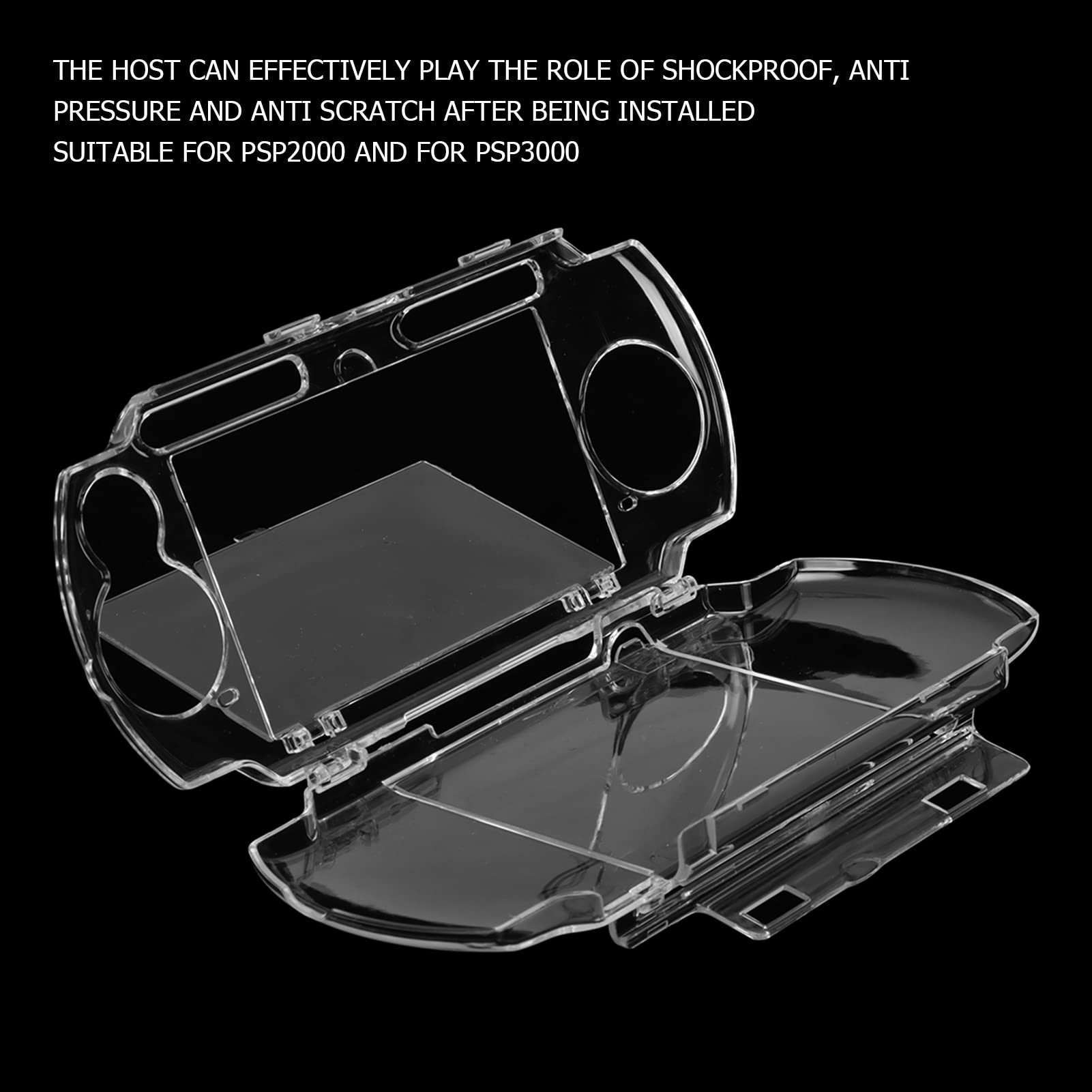 Universal Protective Case, Made of PC Material, Excellent Workmanship, Light Transmission, Shockproof, Anti Pressure, Anti Scratch Suitable for PSP2000 PSP3000