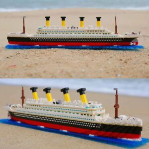 ELAICREE Titanic Ship Micro Mini Building Blocks Set, 4404 Pcs 3D Puzzle Sets DIY Educational Toys Gift for Adults and Kids…