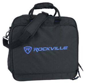 rockville mb1615 dj gear mixer gig bag case 16" x 15.5" x 6",black