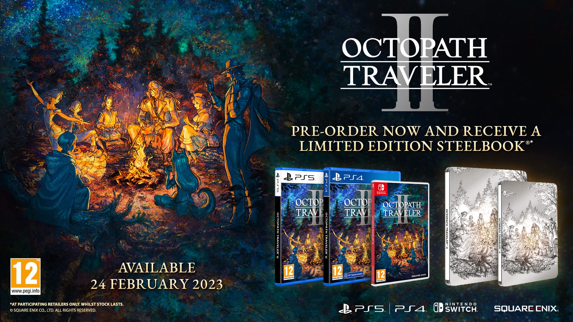 Octopath Traveler 2 - Steelbook Edition (PlayStation 4)