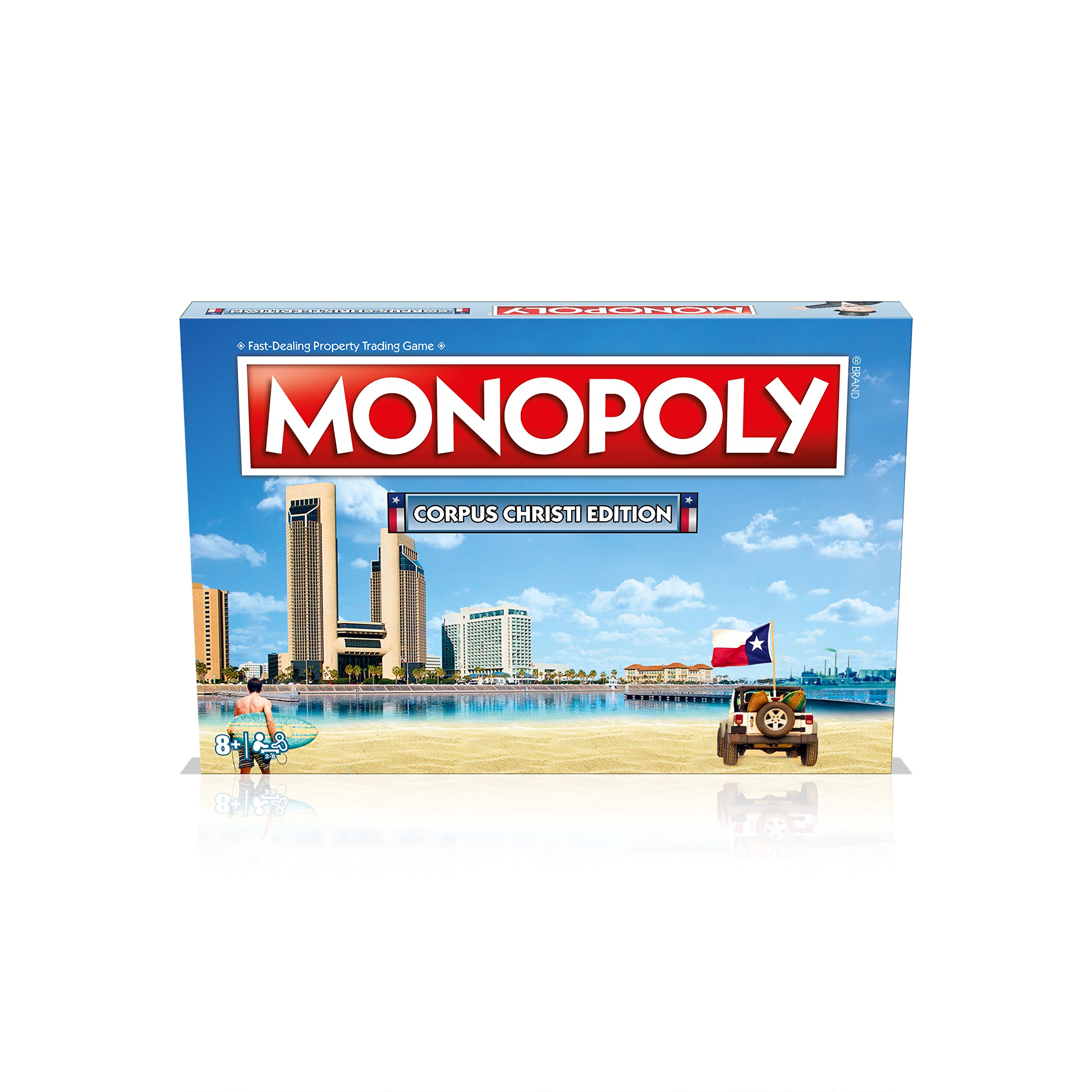 MONOPOLY Board Game - Corpus Christi Edition: 2-6 Players Family Board Games for Kids and Adults, Board Games for Kids 8 and up, for Kids and Adults, Ideal for Game Night