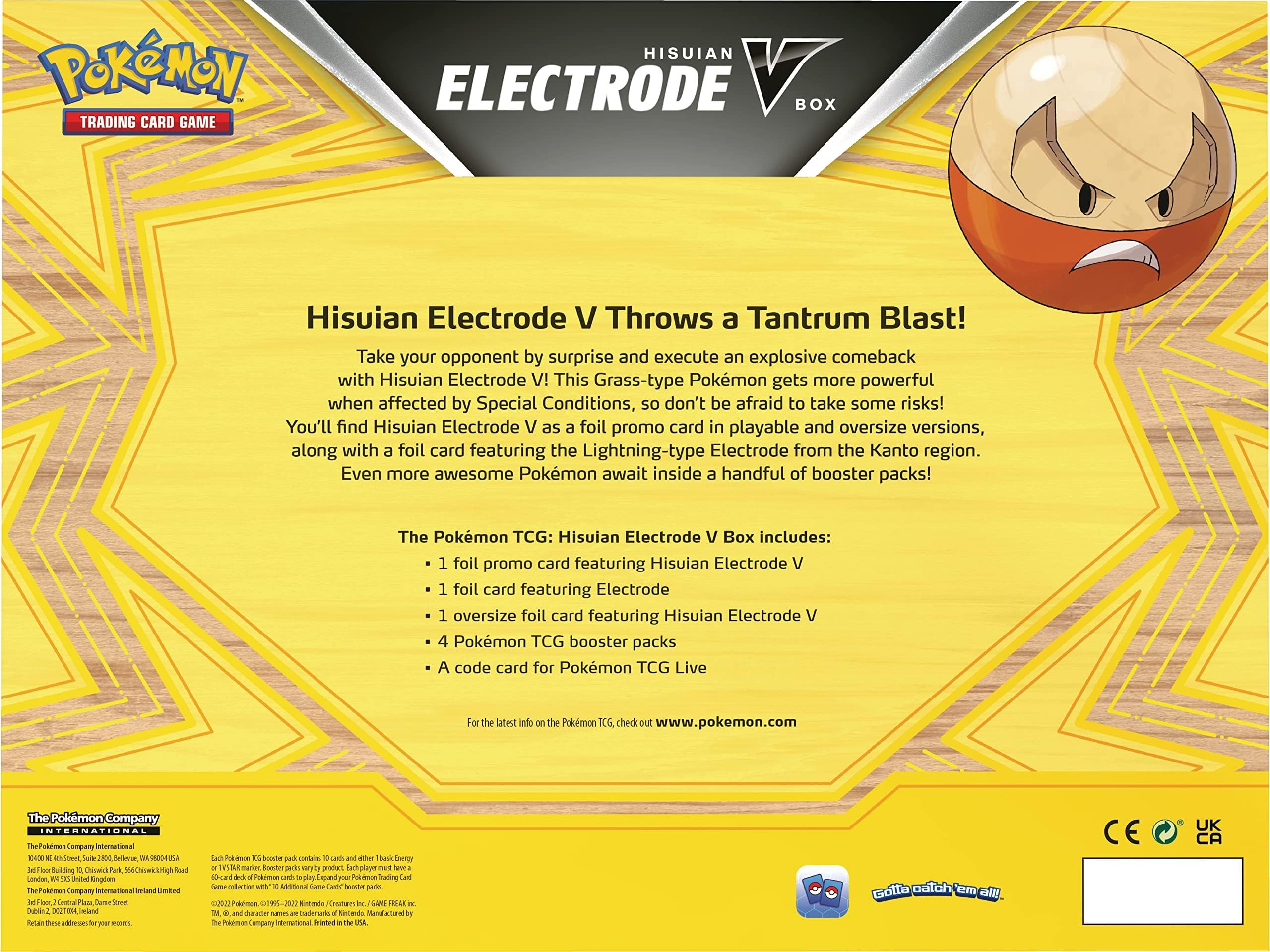 Pokemon TCG: Hisuian Electrode V Box